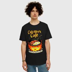 Мужская футболка хлопок Oversize Calcifer cook - фото 2