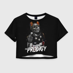 Женская футболка Crop-top 3D The Prodigy Flint