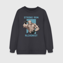 Женский свитшот oversize без начеса хлопок Силовой Алхимик