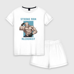 Женская пижама с шортиками хлопок Силовой Алхимик