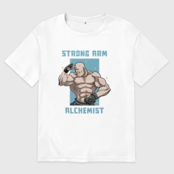 Мужская футболка хлопок Oversize Силовой Алхимик