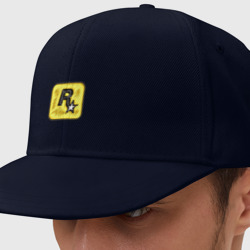 Rockstar logo  – Кепка снепбек с вышивкой с принтом купить