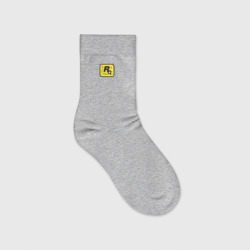 Rockstar logo  – Детские носки с вышивкой с принтом купить