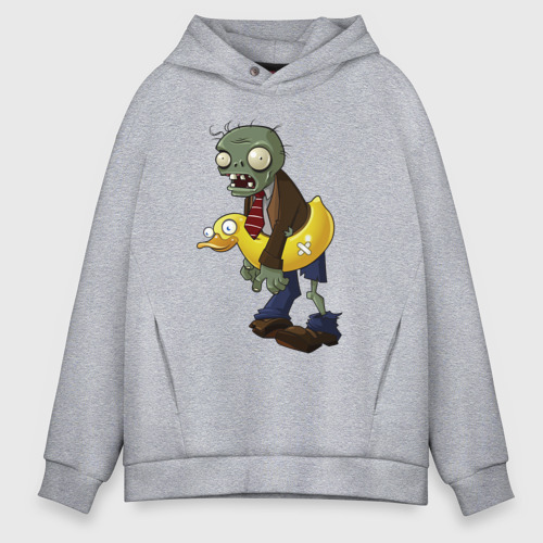 Мужское худи Oversize хлопок Swim Zombie, цвет меланж