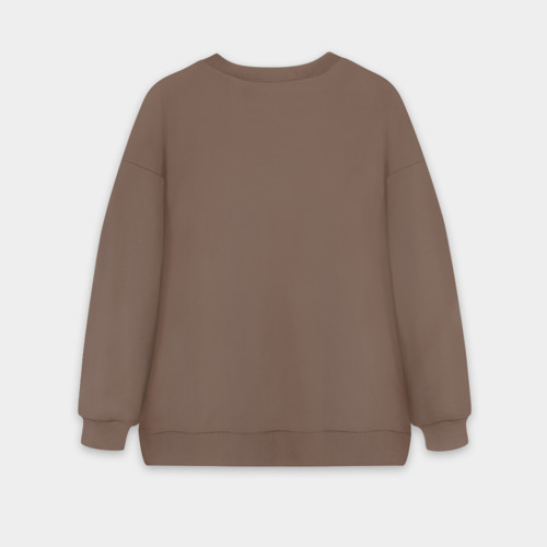 Женский свитшот oversize без начеса хлопок Котик: нет, не сегодня - фото 2