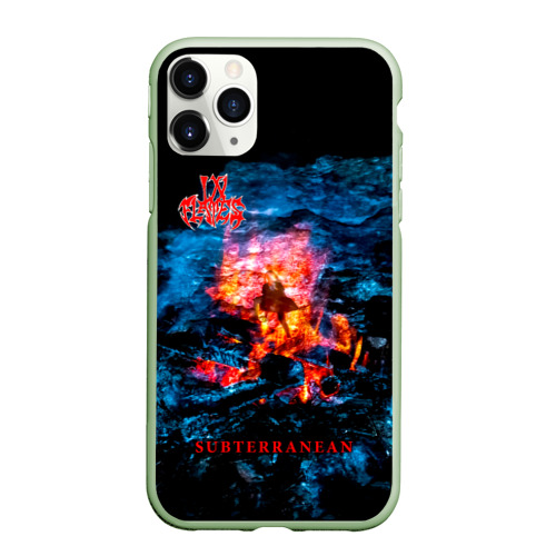 Чехол для iPhone 11 Pro матовый Subterranean - In Flames, цвет салатовый