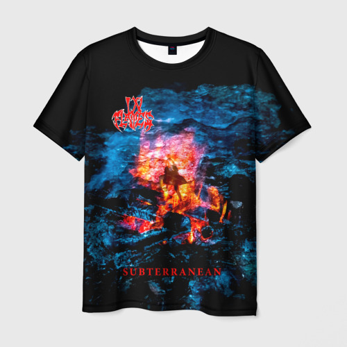 Мужская футболка с принтом Subterranean - In Flames, вид спереди №1