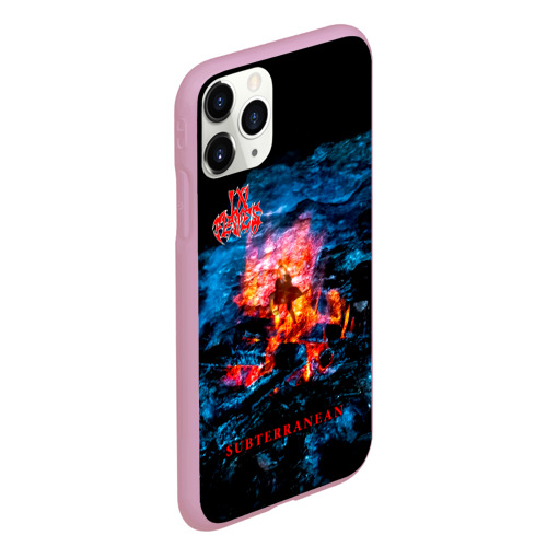 Чехол для iPhone 11 Pro Max матовый Subterranean - In Flames, цвет розовый - фото 3