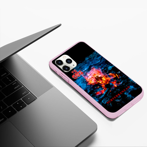 Чехол для iPhone 11 Pro Max матовый Subterranean - In Flames, цвет розовый - фото 5