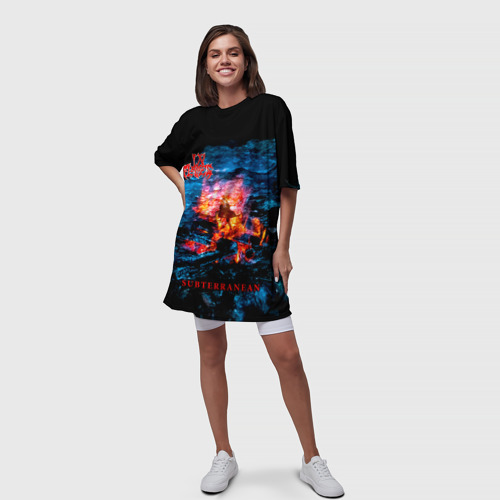 Платье-футболка 3D Subterranean - In Flames, цвет 3D печать - фото 5