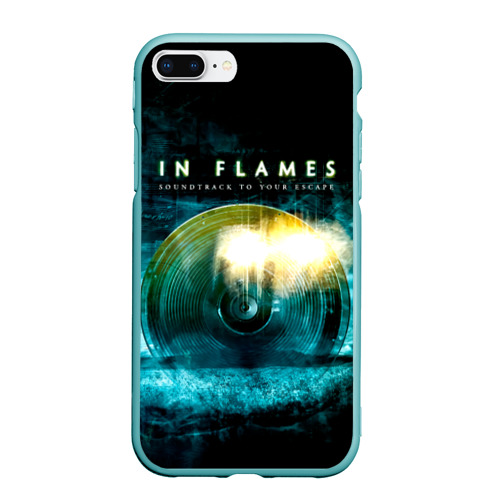 Чехол для iPhone 7Plus/8 Plus матовый Soundtrack to Your Escape - In Flames, цвет мятный