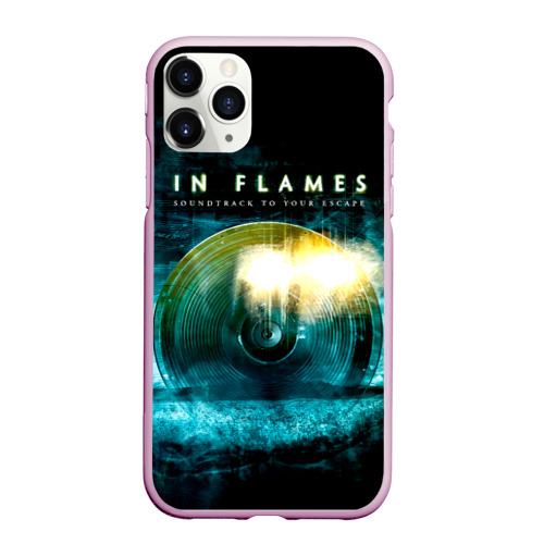 Чехол для iPhone 11 Pro Max матовый Soundtrack to Your Escape - In Flames, цвет розовый