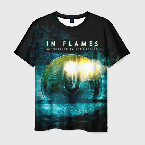 Мужская футболка с принтом Soundtrack to Your Escape - In Flames, вид спереди №1