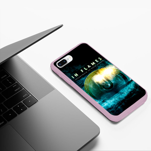 Чехол для iPhone 7Plus/8 Plus матовый Soundtrack to Your Escape - In Flames, цвет розовый - фото 5