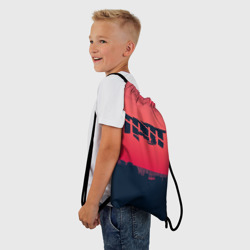 Рюкзак-мешок 3D ГРОТ лого на фоне заката - фото 2