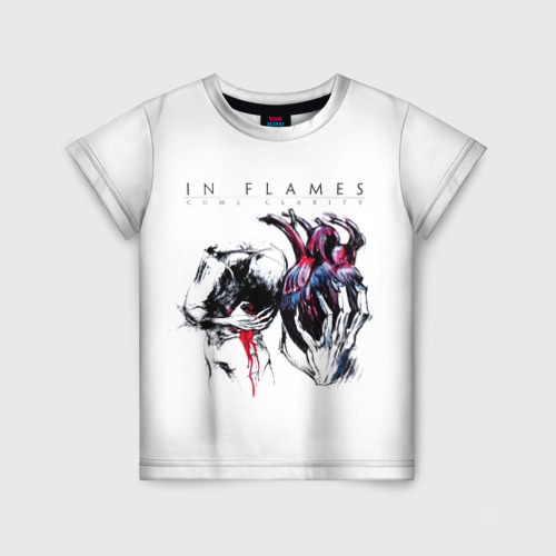 Детская футболка 3D с принтом Come Clarity - In Flames, вид спереди #2