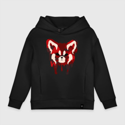 Детское худи Oversize хлопок Red Panda Camo