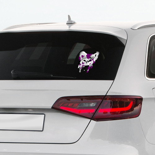 Наклейка на автомобиль Red Panda Camo Purple - фото 3