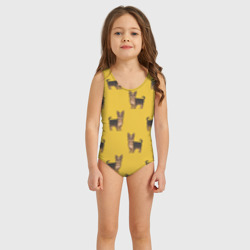 Детский купальник 3D Йоркширский терьер паттерн