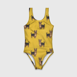 Детский купальник 3D Йоркширский терьер паттерн - фото 2