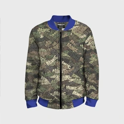 Детский бомбер 3D Именной камуфляж Макс