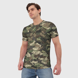 Мужская футболка 3D Именной камуфляж Макс - фото 2