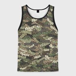 Мужская майка 3D Именной камуфляж Миша