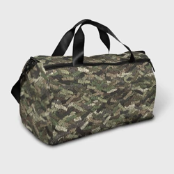 Сумка спортивная 3D Именной камуфляж Колян
