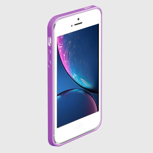 Чехол для iPhone 5/5S матовый Игра в кальмара Неон - фото 2