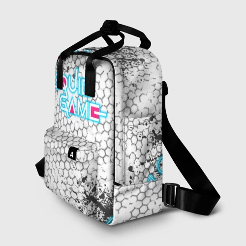 Сумка-рюкзак 3D Игра в кальмара Неон - фото 2