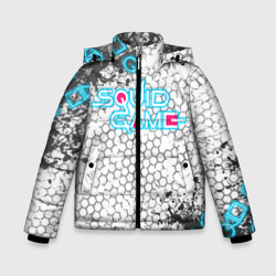 Зимняя куртка для мальчиков 3D Игра в кальмара Неон