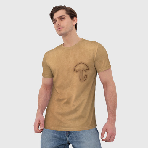Мужская футболка 3D Зонтик/ Игра в кальмара, цвет 3D печать - фото 3