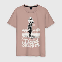 Скелет скипер – Мужская футболка хлопок с принтом купить со скидкой в -20%