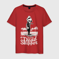 Скелет скипер – Мужская футболка хлопок с принтом купить со скидкой в -20%