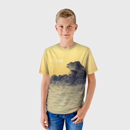 Детская футболка 3D с принтом It's Time - Imagine Dragons, фото на моделе #1