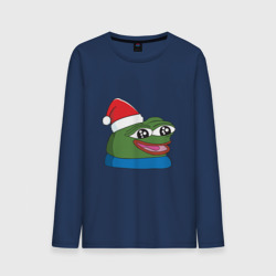 Мужской лонгслив хлопок Pepe happy, Пепе хеппи happy new year