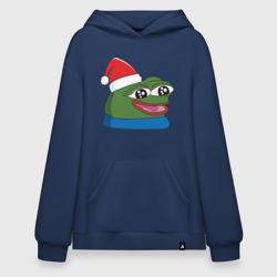 Худи SuperOversize хлопок Pepe happy, Пепе хеппи happy new year