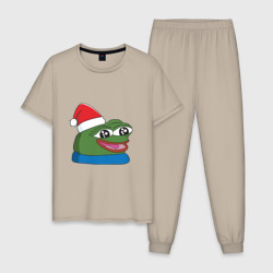 Мужская пижама хлопок Pepe happy, Пепе хеппи happy new year