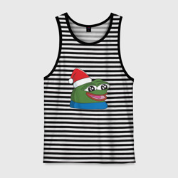 Мужская майка хлопок Pepe happy, Пепе хеппи happy new year