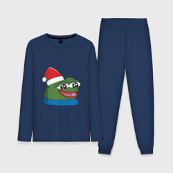 Мужская пижама с лонгсливом хлопок Pepe happy, Пепе хеппи happy new year