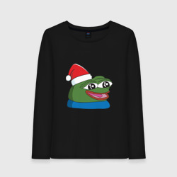 Женский лонгслив хлопок Pepe happy, Пепе хеппи happy new year