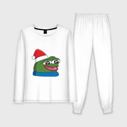 Женская пижама с лонгсливом хлопок Pepe happy, Пепе хеппи happy new year