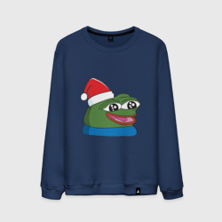 Мужской свитшот хлопок Pepe happy, Пепе хеппи happy new year