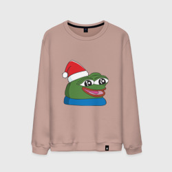 Мужской свитшот хлопок Pepe happy, Пепе хеппи happy new year