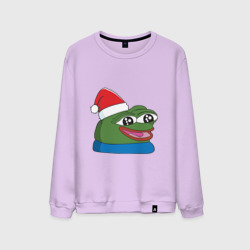 Мужской свитшот хлопок Pepe happy, Пепе хеппи happy new year