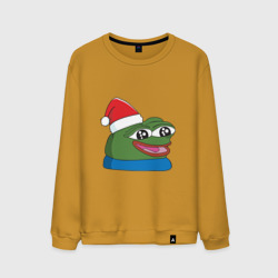 Мужской свитшот хлопок Pepe happy, Пепе хеппи happy new year