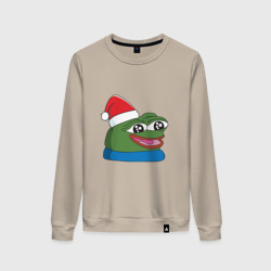 Женский свитшот хлопок Pepe happy, Пепе хеппи happy new year