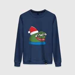 Женский свитшот хлопок Pepe happy, Пепе хеппи happy new year