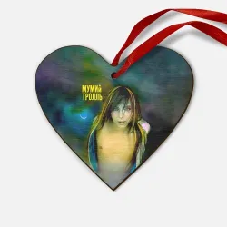 Деревянная игрушка Сердце Точно ртуть алоэ - Мумий Тролль