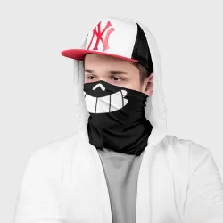 Бандана-труба 3D Undertale Sans face black mask - фото 3